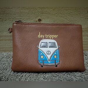 Coin Purse Brown Day Tripper VW Bus